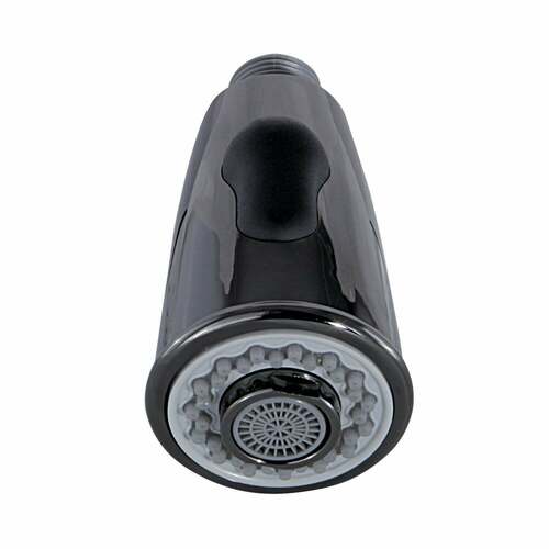 Kingston Brass KDH8500 2-Function Pull-Down Kitchen Faucet Sprayer Head, Black Stainless Steel