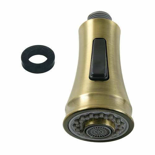 Kingston Brass KDH8813 Gourmet Scape 2-Function Pull-Down Kitchen Faucet Sprayer, Antique Brass
