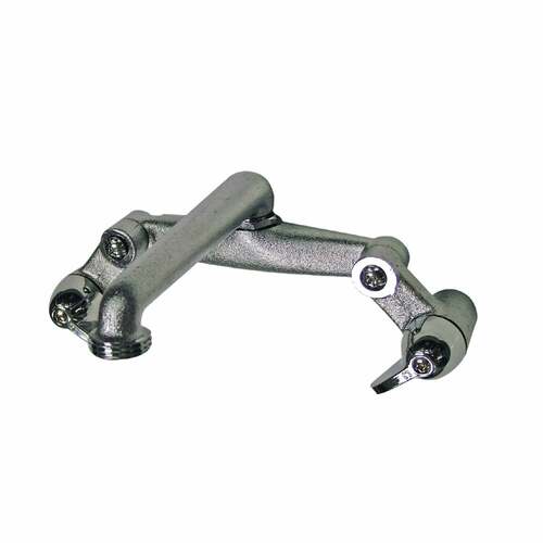 Kingston Brass KF202 Polished Chrome Double-Handle Wall Mount Laundry Faucet