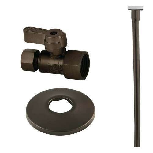 Kingston Brass KF43155TKF20 Toilet Supply Kit, 1/2