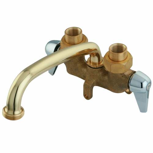 Kingston Brass KF471 Polished Chrome Double-Handle 3-Hole Laundry Faucet