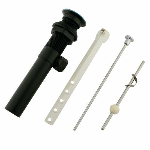 Kingston Brass KP1000 Polished Chrome Plastic Pop-Up Drain with Overflow