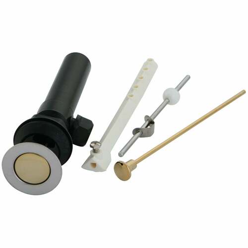 Kingston Brass KP1004 Pop-Up Drain with Overflow, Polished Chrome/Brass