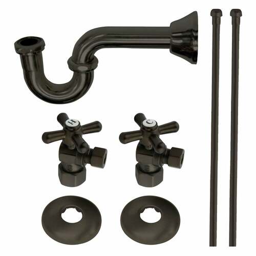 Kingston Brass KPK105P Trimscape Traditional Sink Trim Kit with P-Trap, Oil Rubbed Bronze