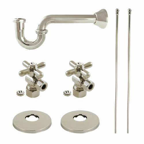 Kingston Brass KPK306 Trimscape Traditional Plumbing Supply Kit Combo, Polished Nickel