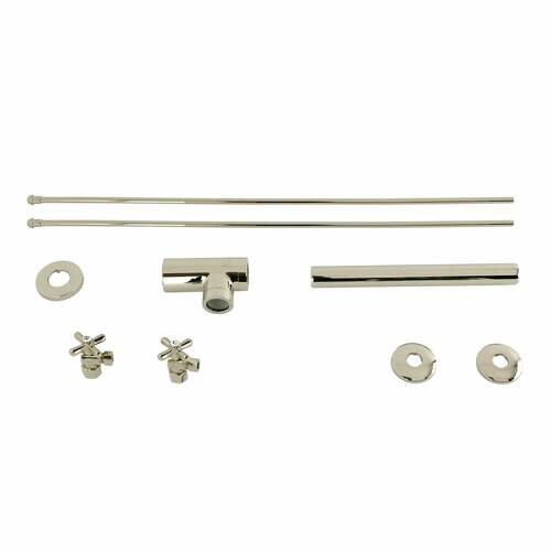 Kingston Brass KPK806P Trimscape Modern Sink Trim Kit with Bottle Trap, Polished Nickel