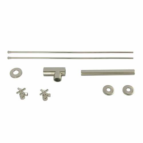 Kingston Brass KPK808P Trimscape Modern Sink Trim Kit with Bottle Trap, Brushed Nickel