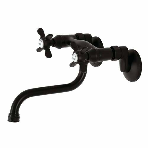 Kingston Brass KS116ORB Essex Adjustable Wall Mount Bathroom Faucet, Oil Rubbed Bronze