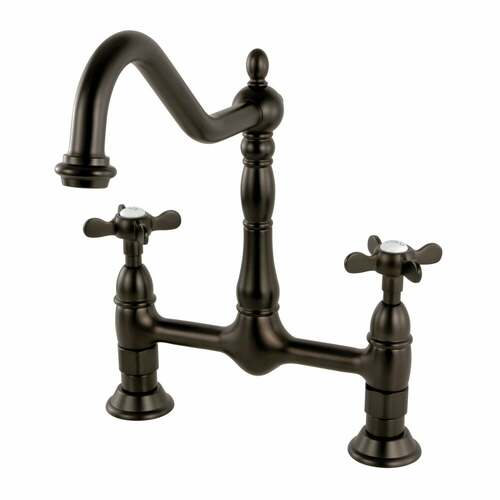 Kingston Brass KS1175BEX Essex Bridge Kitchen Faucet - Oil Rubbed Bronze