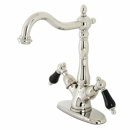 Kingston Brass KS1496PKL Duchess Double-Handle Vessel Sink Faucet in Polished Nickel
