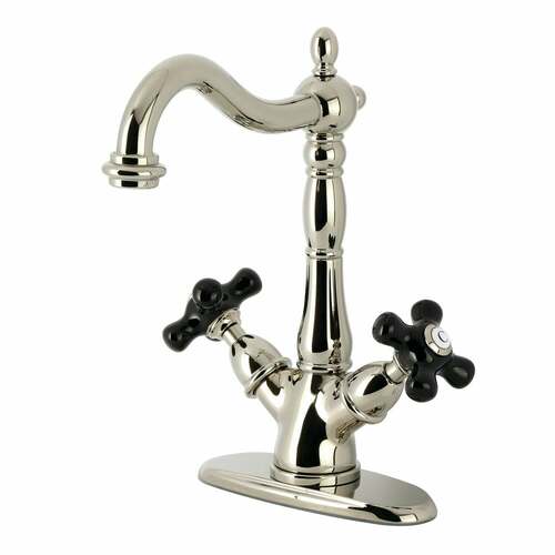 Kingston Brass KS1496PKX Duchess Double-Handle Vessel Sink Faucet in Polished Nickel