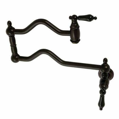 Kingston Brass KS2105PKL Duchess Wall-Mount Pot Filler Faucet, Oil Rubbed Bronze