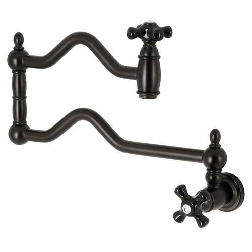 Kingston Brass KS2105PKX Duchess Wall-Mount Pot Filler Faucet, Oil Rubbed Bronze
