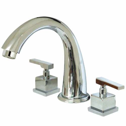 Kingston Brass KS2361QLL Executive Two-Handle Deck Mount Roman Tub Faucet, Polished Chrome