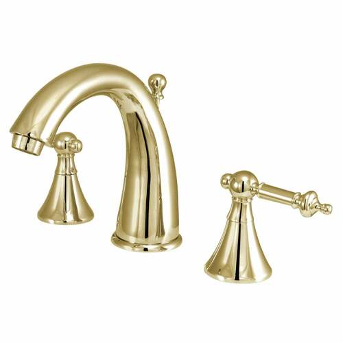 Kingston Brass KS2972TL Templeton Widespread Bathroom Faucet with Brass Pop-Up, Polished Brass