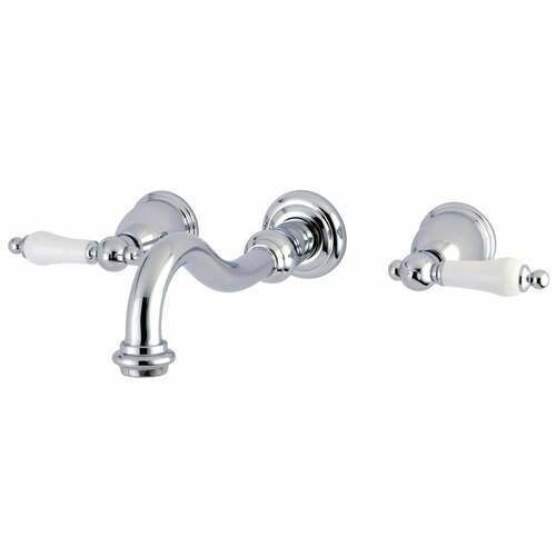 Kingston Brass KS3021PL Restoration Wall Mount Roman Tub Faucet, Polished Chrome