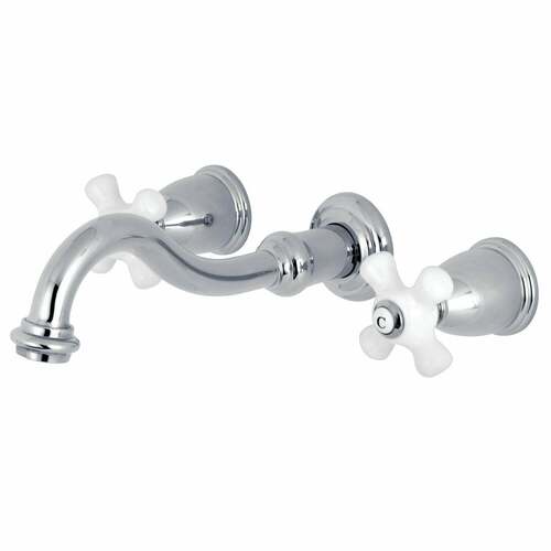 Kingston Brass KS3021PX Restoration Wall Mount Roman Tub Faucet, Polished Chrome