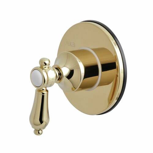 Kingston Brass KS3032BAL Heirloom Single-Handle Three-Way Diverter Valve with Trim Kit, Polished Brass