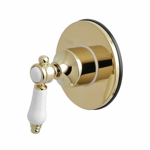 Kingston Brass KS3032BPL Bel-Air Single-Handle Three-Way Diverter Valve with Trim Kit, Polished Brass