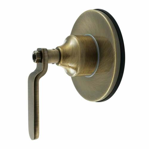 Kingston Brass KS3033KL Whitaker Antique Brass Single-Handle Diverter Valve with Trim Kit