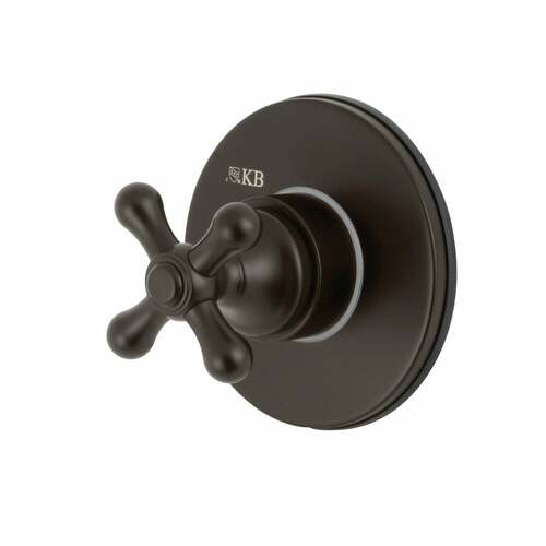 Kingston Brass KS3035AX Single-Handle Three-Way Diverter Valve with Trim Kit, Oil Rubbed Bronze