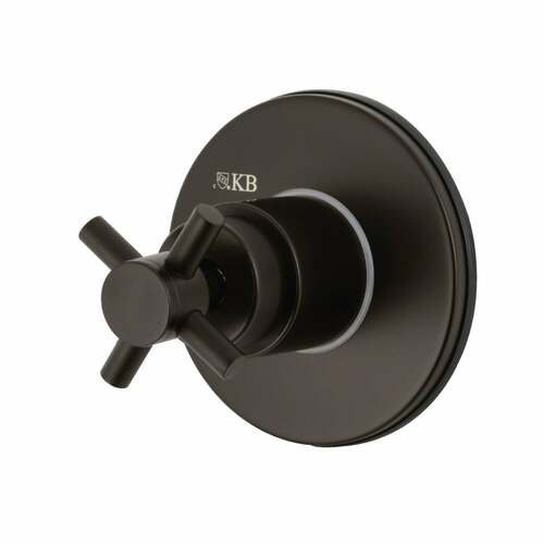 Kingston Brass KS3035DX Concord Single-Handle Diverter Valve with Round Trim Kit, Oil Rubbed Bronze