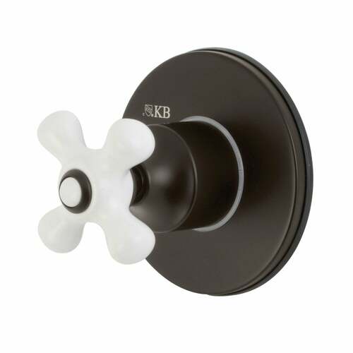 Kingston Brass KS3035PX Oil Rubbed Bronze Single-Handle Three-Way Diverter Valve with Trim Kit