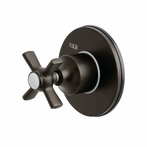 Kingston Brass KS3035ZX Oil Rubbed Bronze Single-Handle Three-Way Diverter Valve with Trim Kit