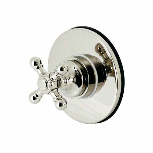 Kingston Brass KS3036BX Polished Nickel Single-Handle Three-Way Diverter Valve with Trim Kit