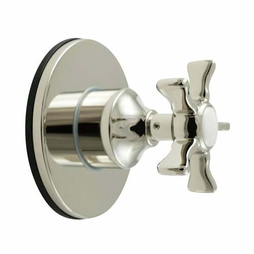 Kingston Brass KS3036NX Hamilton Single-Handle Diverter Valve with Round Trim Kit, Polished Nickel