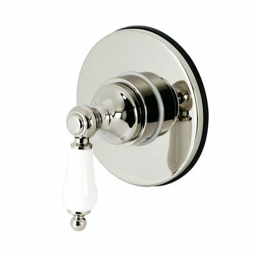 Kingston Brass KS3036PL Polished Nickel Single-Handle Three-Way Diverter Valve with Trim Kit