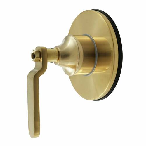 Kingston Brass KS3037KL Whitaker Single-Handle Diverter Valve with Round Trim Kit, Brushed Brass