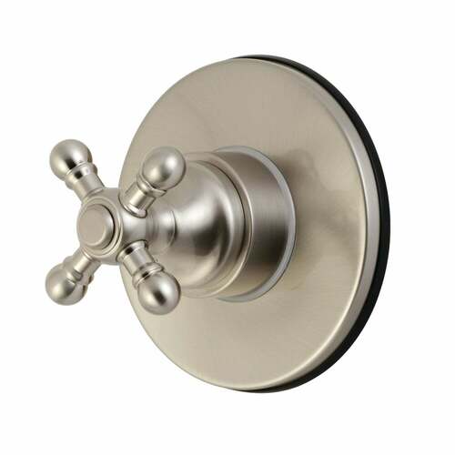Kingston Brass KS3038BX Brushed Nickel Single-Handle Three-Way Diverter Valve with Trim Kit