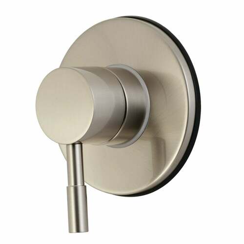 Kingston Brass KS3038DL Concord Single-Handle Diverter Valve with Round Trim Kit, Brushed Nickel