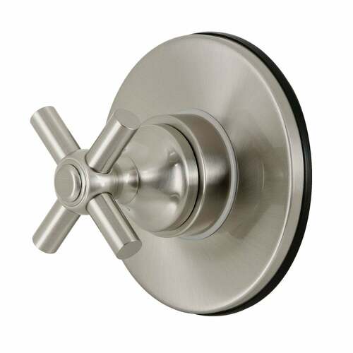 Kingston Brass KS3038EX Elinvar Brushed Nickel Single-Handle Three-Way Diverter Valve with Trim Kit