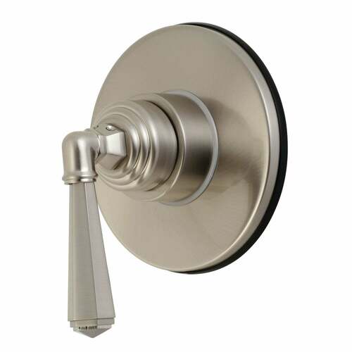Kingston Brass KS3038HL Brushed Nickel Single-Handle Three-Way Diverter Valve with Trim Kit