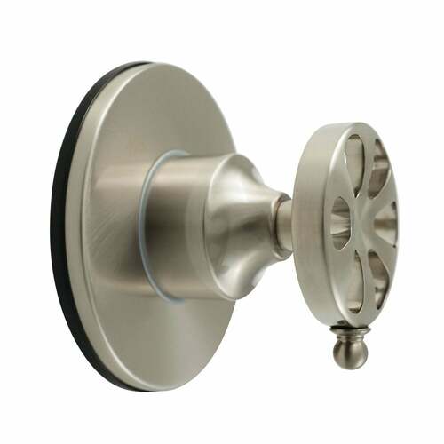 Kingston Brass KS3038RX Belknap Single-Handle Three-Way Diverter Valve, Round Trim Kit, Brushed Nickel