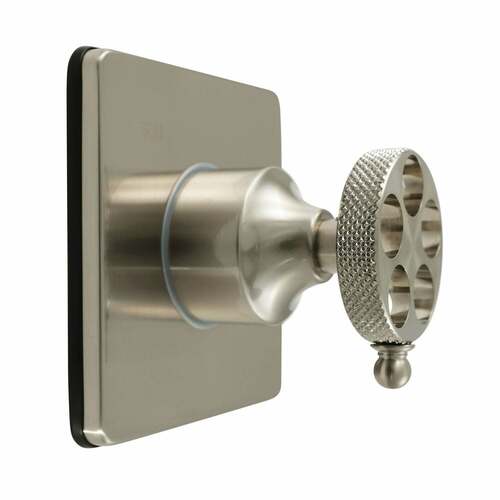 Kingston Brass KS3048RKX Webb Single-Handle Diverter Valve with Square Trim Kit, Brushed Nickel