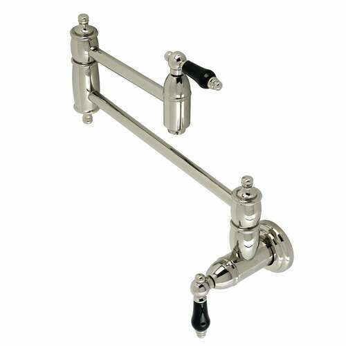 Kingston Brass KS3106PKL Duchess Wall Mount Pot Filler Faucet - Polished Nickel
