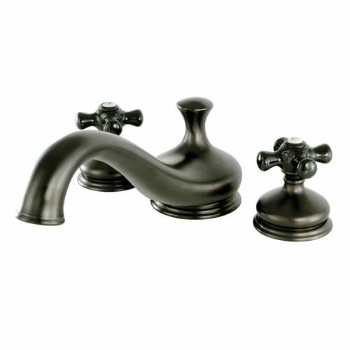 Kingston Brass KS3335PKX Duchess Two-Handle Deck Mount Roman Tub Faucet, Oil Rubbed Bronze