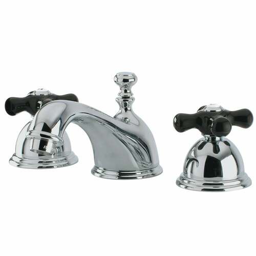 Kingston Brass KS3961PKX Duchess Widespread Bathroom Faucet, Brass Pop-Up, Polished Chrome