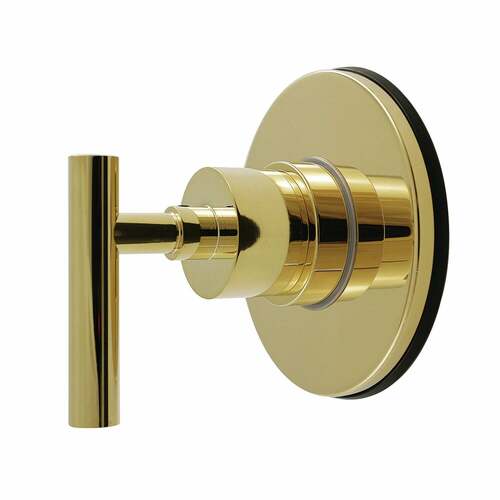 Kingston Brass KS4032CML Manhattan Single-Handle Diverter Valve with Round Trim Kit, Polished Brass