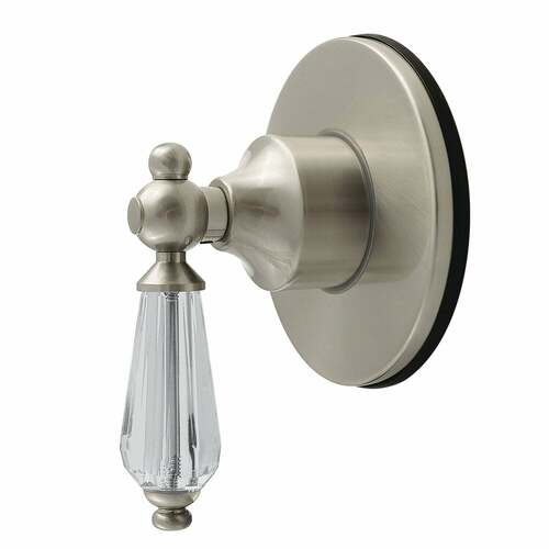 Kingston Brass KS4038WLL Willshire Single-Handle Diverter Valve with Round Trim Kit, Brushed Nickel