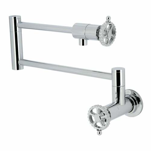 Kingston Brass KS4101CG Fuller Wall-Mount Pot Filler Faucet, Polished Chrome