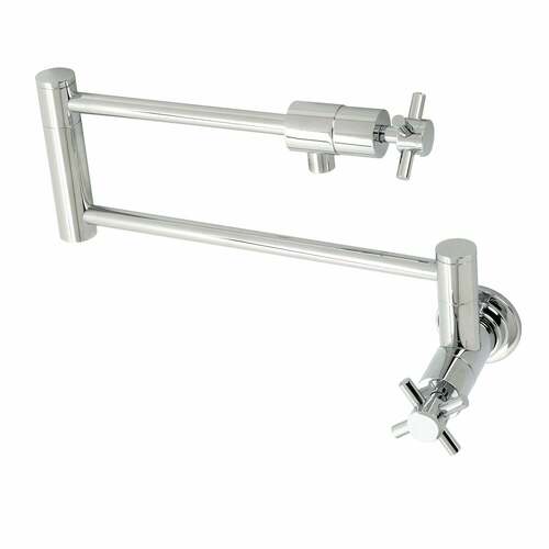 Kingston Brass KS4101DX Concord Wall Mount Pot Filler Faucet - Polished Chrome