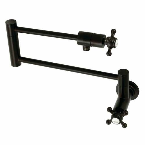 Kingston Brass KS4105BX Metropolitan Wall Mount Pot Filler Faucet - Oil Rubbed Bronze