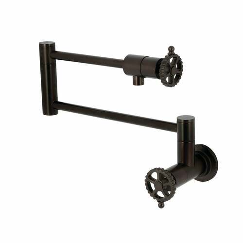 Kingston Brass KS4105CG Fuller Wall-Mount Pot Filler Faucet, Oil Rubbed Bronze