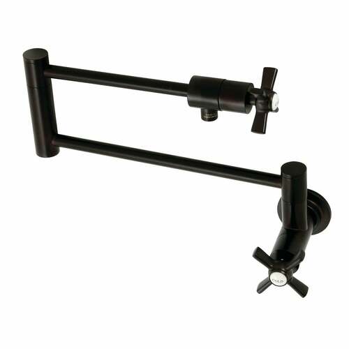Kingston Brass KS4105ZX Millennium Wall-Mount Pot Filler Faucet, Oil Rubbed Bronze