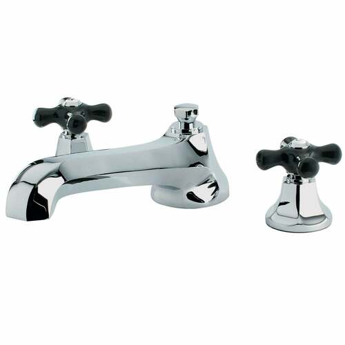 Kingston Brass KS4301PKX Duchess Polished Chrome Two-Handle Deck Mount Roman Tub Faucet