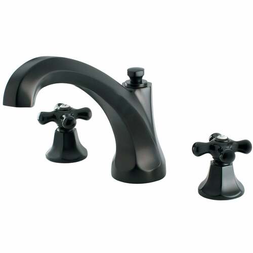 Kingston Brass KS4325PKX Duchess Oil Rubbed Bronze Two-Handle Deck Mount Roman Tub Faucet